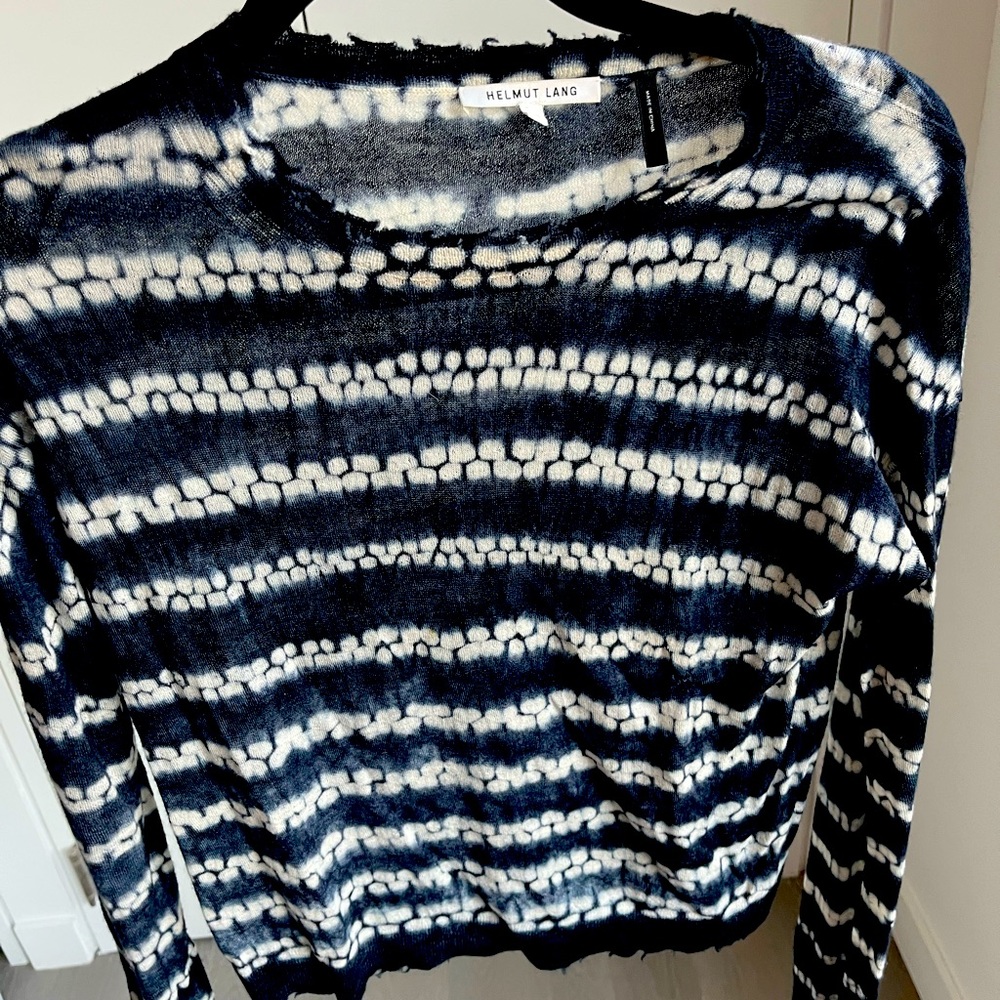 Cool Thin Printed Helmut Lang Sweater